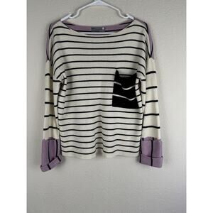 Anthropologie Women’s Size Small Faye Striped Alpaca/wool Blend Sweater